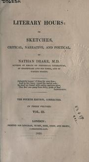 Cover of Literary hours by Nathan Drake