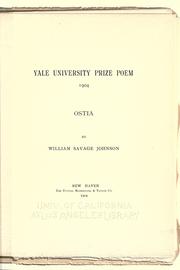 Cover of Ostia by William Savage Johnson