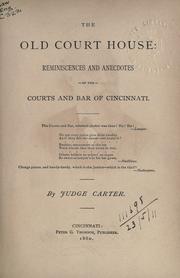 Front cover of The Old Court House by A. G. W. Carter