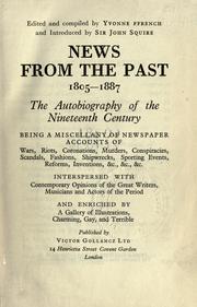 Front cover of News from the past, 1805-1887 by Yvonne Ffrench