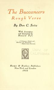 Cover of The buccaneers by Don Carlos Seitz
