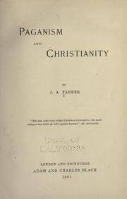 Cover of Paganism and Christianity by James Anson Farrer