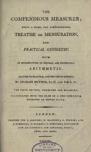 Cover of The compendious measurer by Charles Hutton