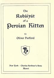 Cover of The Rubáiyát of a Persian kitten by Oliver Herford