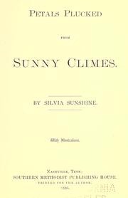 Front cover of Petals plucked from sunny climes by Abbie M. Brooks