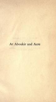 Front cover of At Aboukir and Acre by G. A. Henty