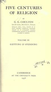 Cover of Five centuries of religion by Coulton, G. G.