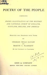 Cover of Poetry of the People by Charles Mills Gayley