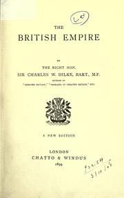Front cover of The British Empire by Dilke, Charles Wentworth Sir