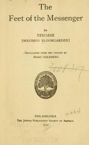 Front cover of The feet of the messenger by Yehoash