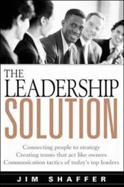 Cover of The Leadership Solution by Jim Shaffer