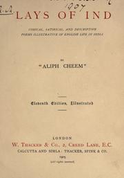 Front cover of Lays of Ind by Walter Yeldham