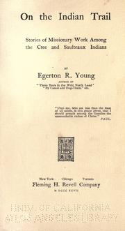 Front cover of On the Indian trail by Egerton R. Young