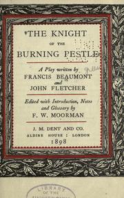 Front cover of The knight of the burning pestle by Francis Beaumont