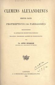 Cover of Clemens Alexandrinus by Saint Clement of Alexandria