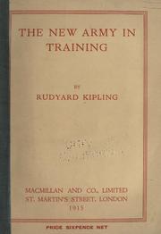 Cover of The  new army in training by Rudyard Kipling