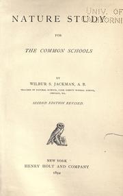 Cover of Nature study for the common schools by Wilbur S. Jackman