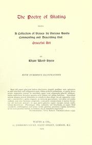 Front cover of The poetry of skating by Edgar Wood Syers
