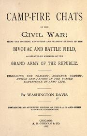 Front cover of Camp-fire chats of the Civil War by Washington Davis