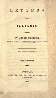 Cover of Letters from Illinois by Morris Birkbeck