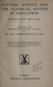 Front cover of Natural science and the classical system in education by Lankester, E. Ray Sir