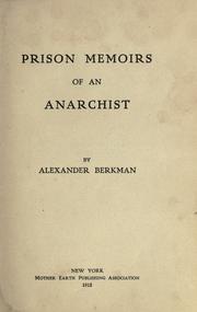 Cover of Prison Memoirs of an Anarchist by Alexander Berkman