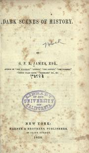 Front cover of Dark scenes of history by G. P. R. James