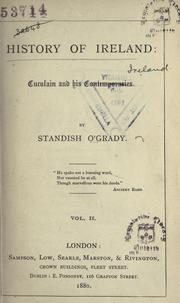 Cover of History of Ireland by O'Grady, Standish