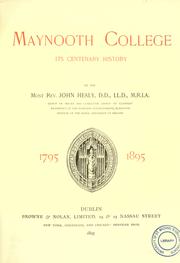Cover of Maynooth College by John Healy