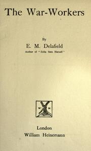 Cover of The war-workers by E. M. Delafield