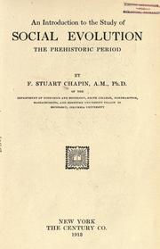 Cover of An Introduction to the Study of Social Evolution by F. Stuart Chapin