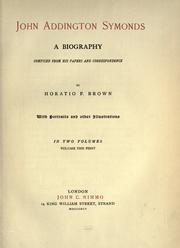 Cover of John Addington Symonds by John Addington Symonds