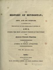 Front cover of The history of Hindostan by Thomas Maurice