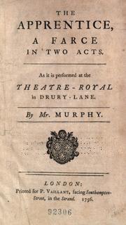 Cover of The apprentice by Arthur Murphy