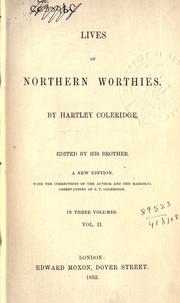 Front cover of The worthies of Yorkshire and Lancashire by Hartley Coleridge