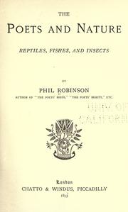 Cover of The poets and nature by Phil Robinson