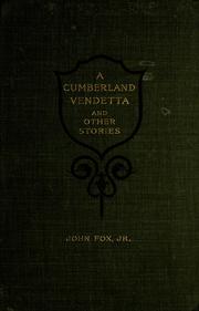 Cover of A Cumberland vendetta by John Fox Jr.