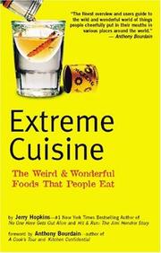 Front cover of Extreme Cuisine by Jerry Hopkins