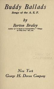 Cover of Buddy Ballads by Braley, Berton