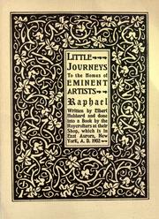 Front cover of Little journeys to the homes of eminent artists by Elbert Hubbard