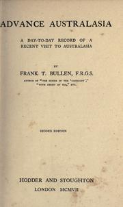 Front cover of Advance Australasia by Frank Thomas Bullen