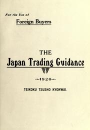 Front cover of The Japan trading guidance, 1920 by Tsusho Kyokwai Teikoku