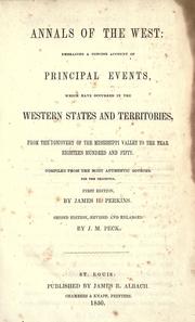 Front cover of Annals of the West by James H. Perkins