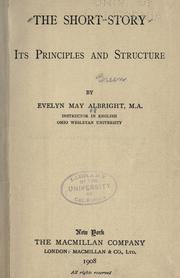 Cover of The short-story by Albright, Evelyn May