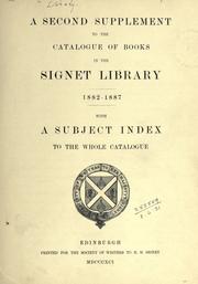 Cover of Catalogue of the printed books in the Library of Society of Writers to H.M. Signet in Scotland by Society of Writers to H.M. Signet (Great Britain) Library