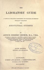 Cover of The laboratory guide by Church, A. H.