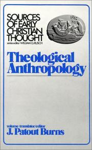 Cover of Theological anthropology by J. Patout Burns