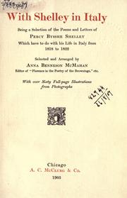 Cover of With Shelley in Italy by Percy Bysshe Shelley