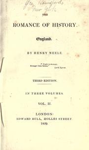 Front cover of The romance of history by Henry Neele
