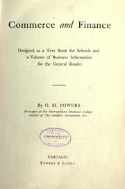 Front cover of Commerce and finance by Orville Marcellus Powers